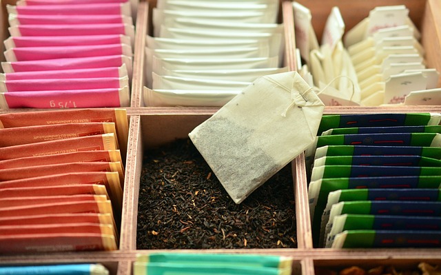 数種類の紅茶のティーパック