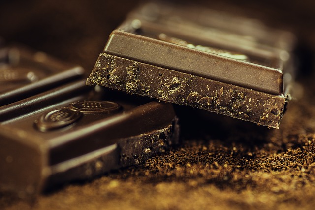 チョコレートの断面