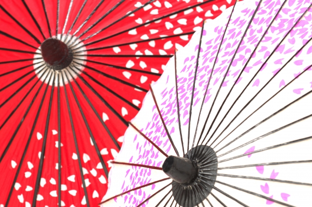 2色の和傘