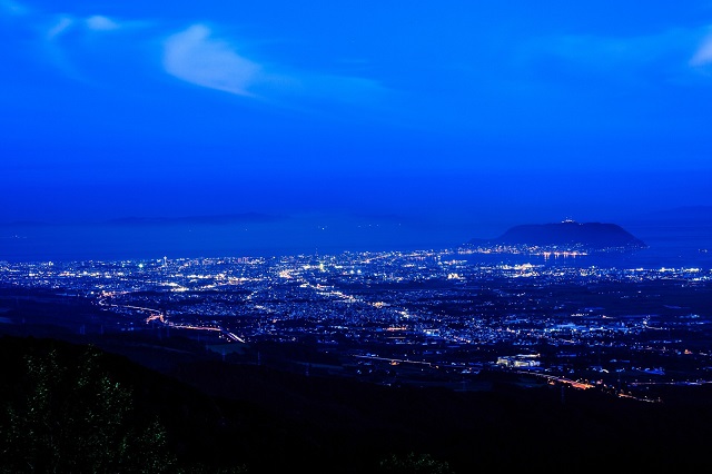 北海道の函館の夜景