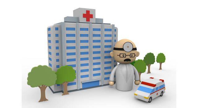 病院と医者と救急車