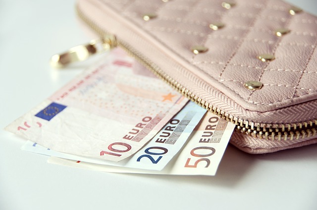 女性の財布とお札